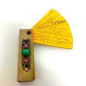 Vintage Mid Century Jeweled Purse Address Book